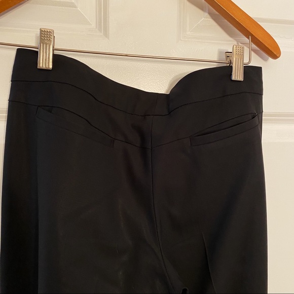 Theory Solada Stretch Wool Flare Pant Black - Picture 4 of 8